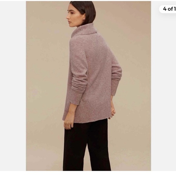 Aritzia Babaton Plutarch Sweater Soft Mauve Alpaca - Picture 2 of 10